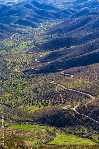 Berglandschaft in den “Sierra de los Filabres“ in Andalusien