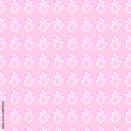 pattern shape white with background pink 