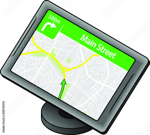 A GPS navigation unit.