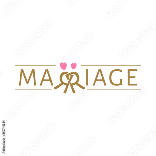 Awesome logo design with marriage concept.