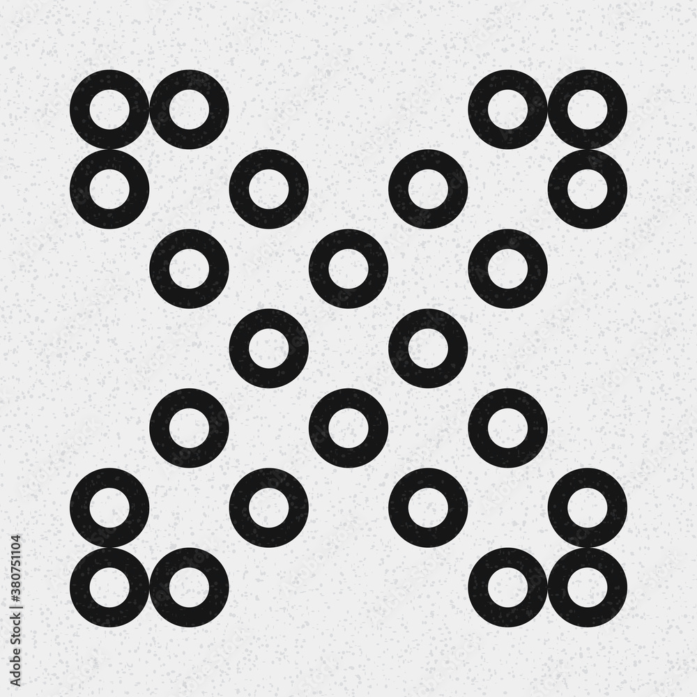 Abstract Cross Pattern Dots Logo generative computational art illustration Abstract Cross Pattern Dots Logo generative computational art illustration