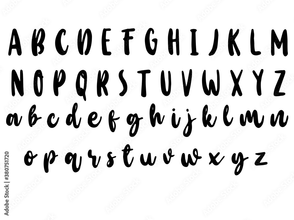 lettering letters alphabet, vector illustration lettering letters alphabet, vector illustration