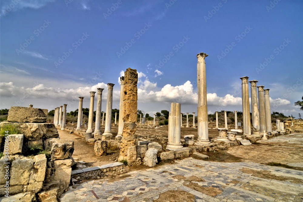 Salamis  - an ancient Greek city-state on the east coast of Cyprus,