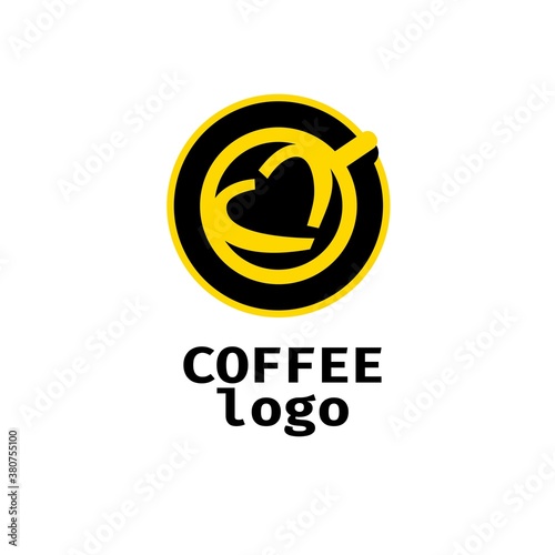 VECTOR. Business icon for the company. This concept logo label or badge for coffee /salons / confectionery / coffee shop. Other companies. Vector illustration.