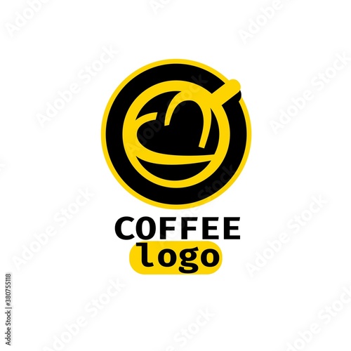 VECTOR. Business icon for the company. This concept logo label or badge for coffee /salons / confectionery / coffee shop. Other companies. Vector illustration.