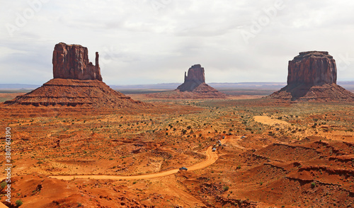 Traffic in Monument Valley
