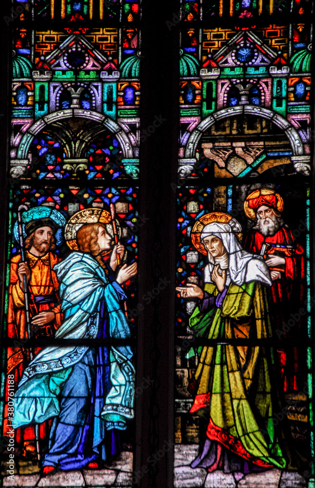 The Visitation, stain Glass