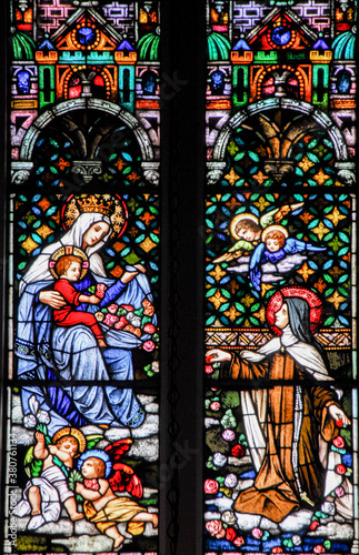 Saint Teresa of the child Jesus stain glass