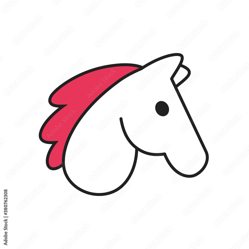 Isolated horse casino poker game icon- Vector Isolated horse casino poker game icon- Vector