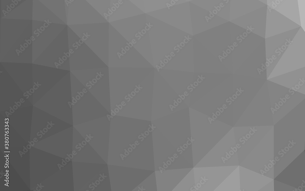 Light Silver, Gray vector low poly layout. Geometric illustration in Origami style with gradient. Textured pattern for background.