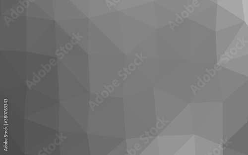 Fototapeta Naklejka Na Ścianę i Meble -  Light Silver, Gray vector low poly layout. Geometric illustration in Origami style with gradient. Textured pattern for background.