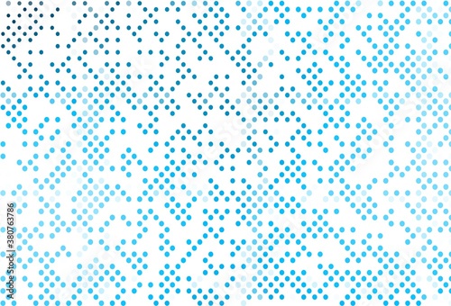 Light BLUE vector background with bubbles.