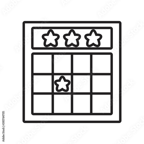 Isolated bingo casino poker game icon- Vector