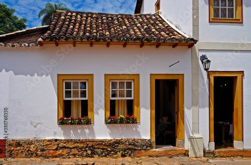 Obraz na płótnie Colonial house in Tiradentes, Minas Gerais, Brazil w salonie