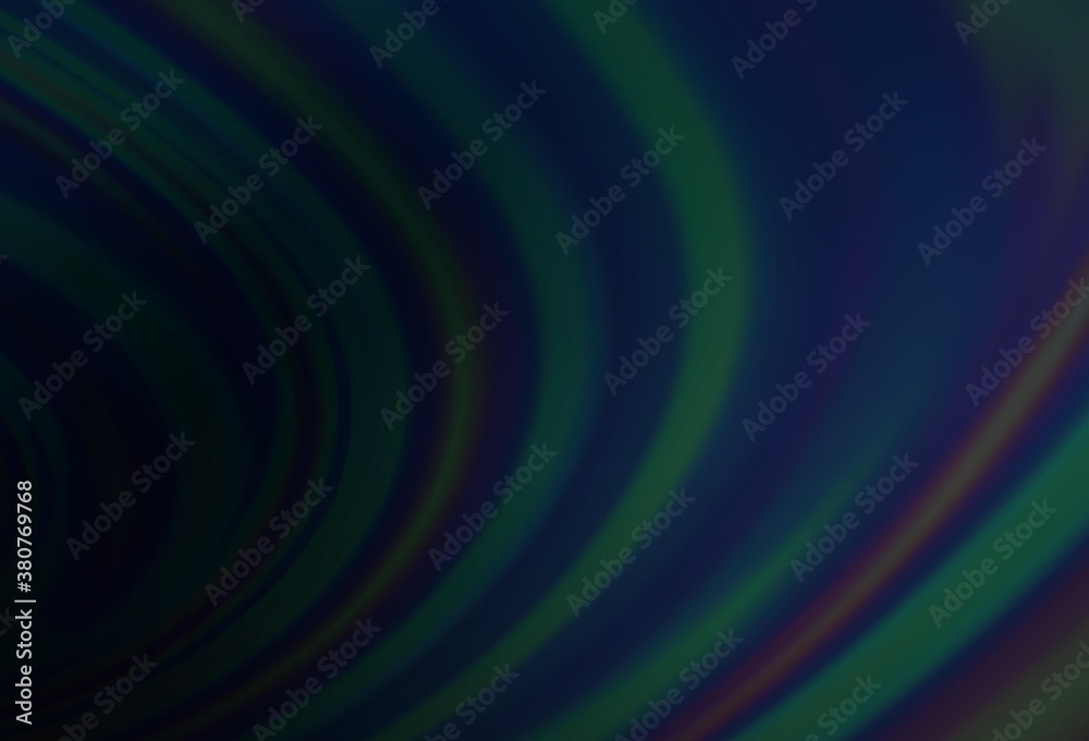 Dark BLUE vector backdrop with bent lines. Dark BLUE vector backdrop with bent lines.