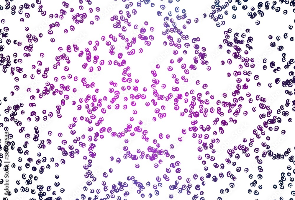 Light Pink, Blue vector background with bubbles. Light Pink, Blue vector background with bubbles.