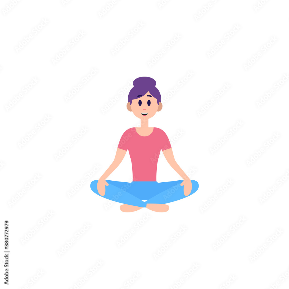 Isolated woman exercise yoga health life icon- Vector Isolated woman exercise yoga health life icon- Vector