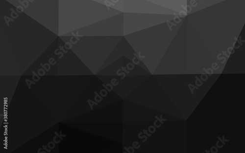 Dark Silver, Gray vector polygon abstract layout. Glitter abstract illustration with an elegant design. Completely new template for your business design.