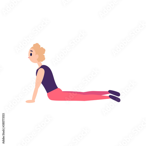 Isolated woman exercise yoga health life icon- Vector