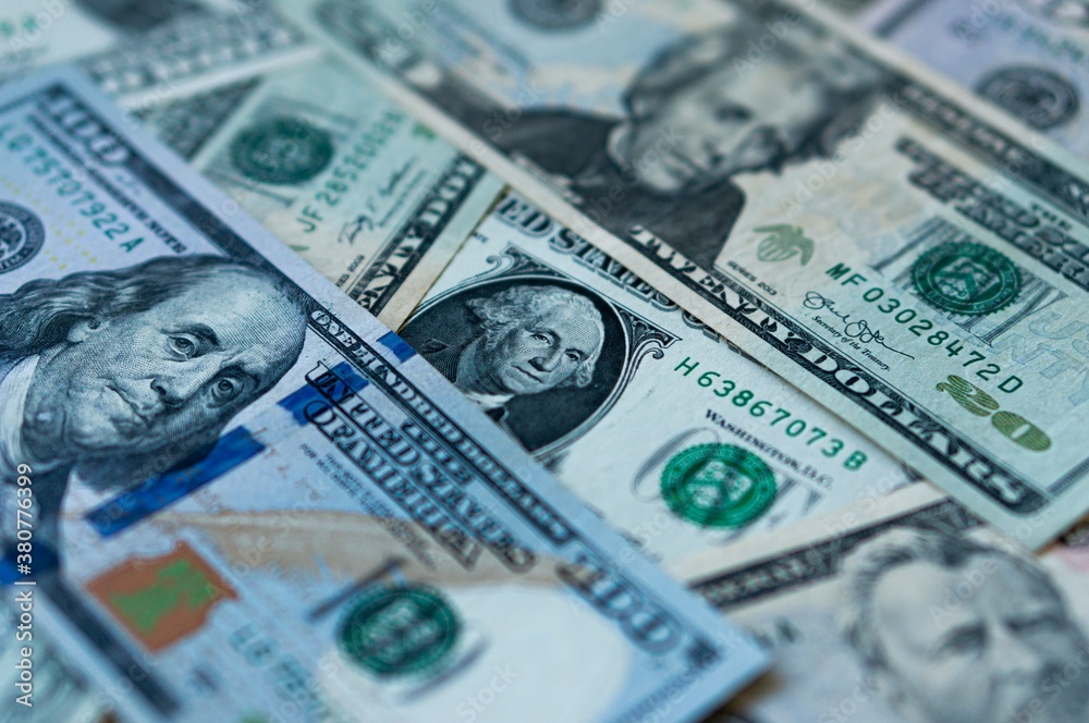 close on american dollar bills close on american dollar bills