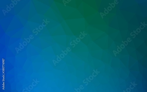 Light Blue, Green vector abstract mosaic background. A completely new color illustration in a vague style. Brand new design for your business.