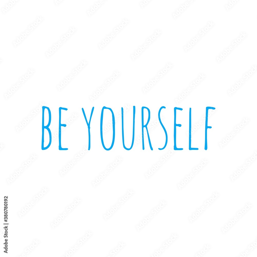 Fototapeta premium Quote illustration about believe in yourself