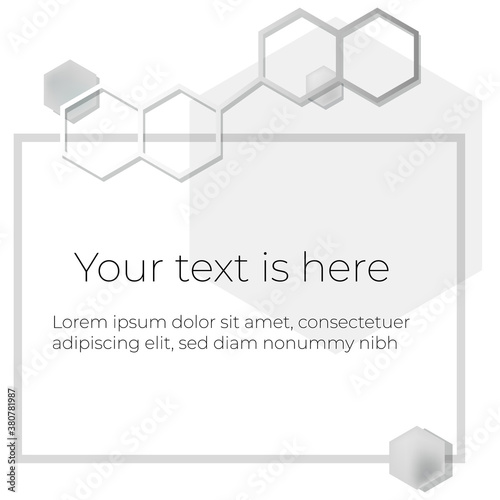 Vector abstract elements for banner layouts, slides, landing page, etc. You can use it as concept for design of scientific, medical, biological, and chemical articles, abstracts, conference slides.