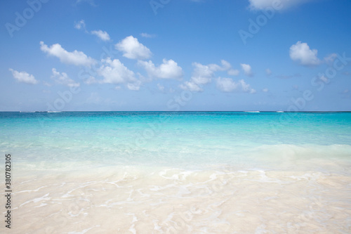 Beach on the island of St. Barths in the Caribbean photo