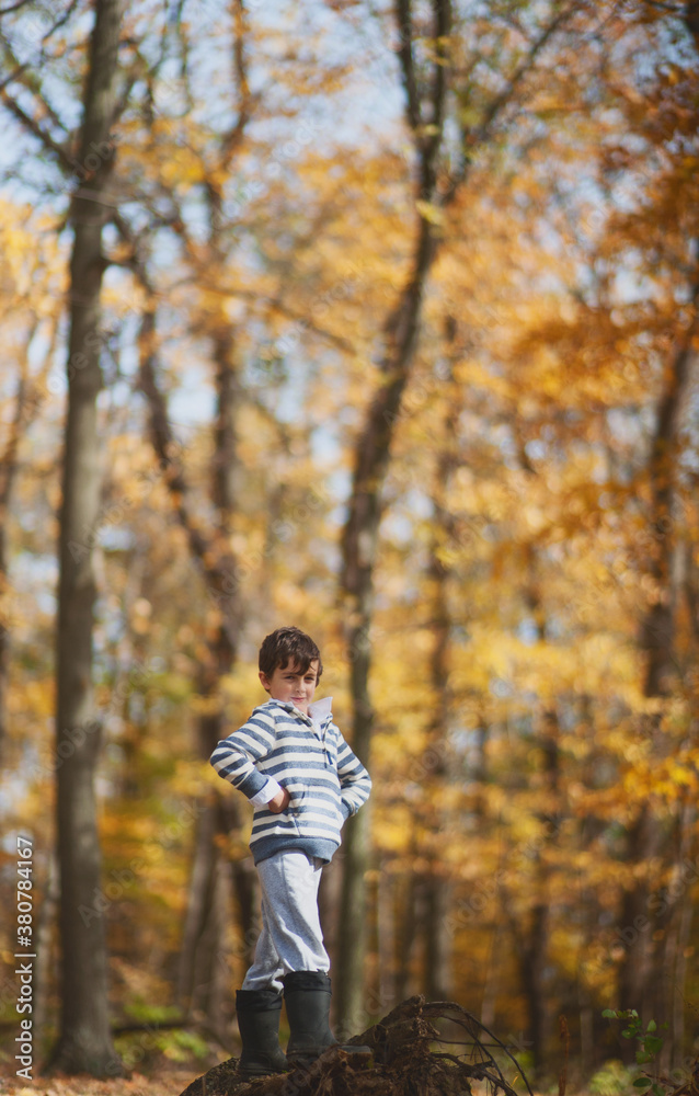 Playing in the leaves Playing in the leaves