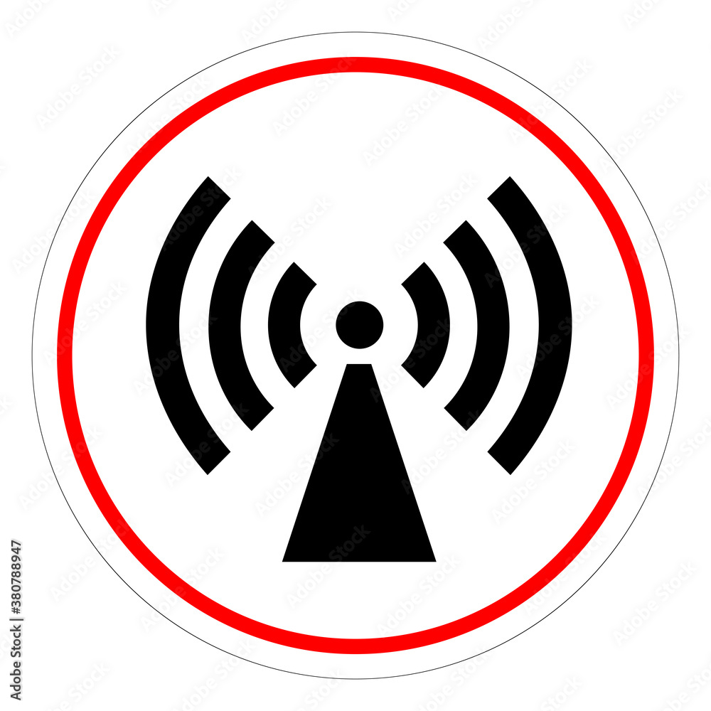 Non-Ionizing Radiation Symbol, Vector Illustration, Isolate On White Background Label. EPS10 Non-Ionizing Radiation Symbol, Vector Illustration, Isolate On White Background Label. EPS10