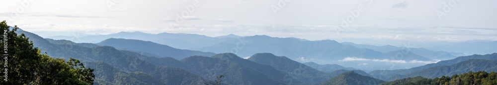 Panoramic View of The Great Smoky Mountains