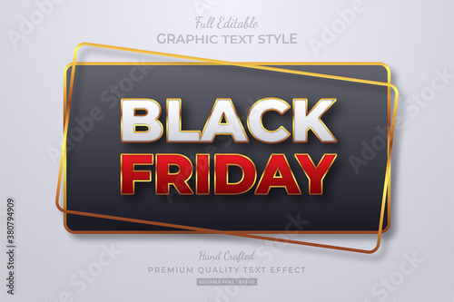 Black Friday Editable Text Style Effect Premium