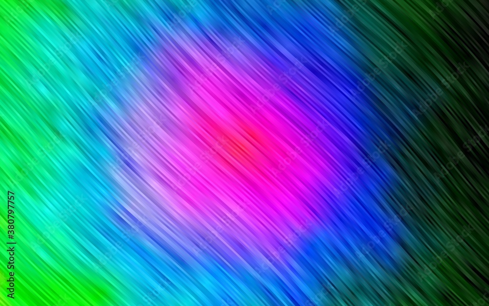 Dark Multicolor, Rainbow vector template with lava shapes. Geometric illustration in marble style with gradient.  A completely new template for your business design.
