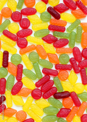 Mix of winegum candy photo