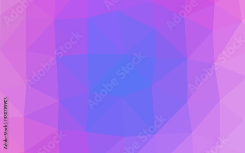 Light Pink, Blue vector low poly texture. A vague abstract illustration with gradient. Brand new style for your business design.