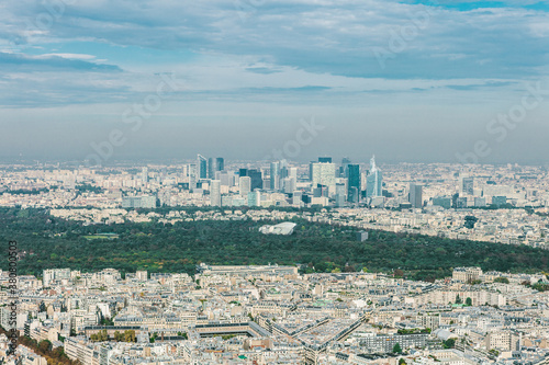 Paris aerial view of La Defense