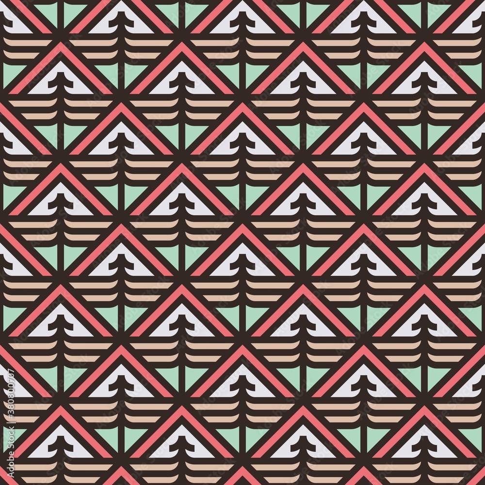 Outdoor trees seamless pattern 14