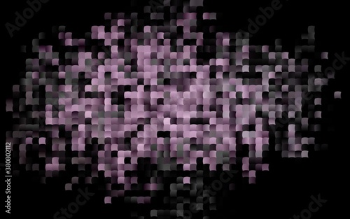 Dark Black vector cover in polygonal style. Glitter abstract illustration with rectangular shapes. Best design for your ad, poster, banner.