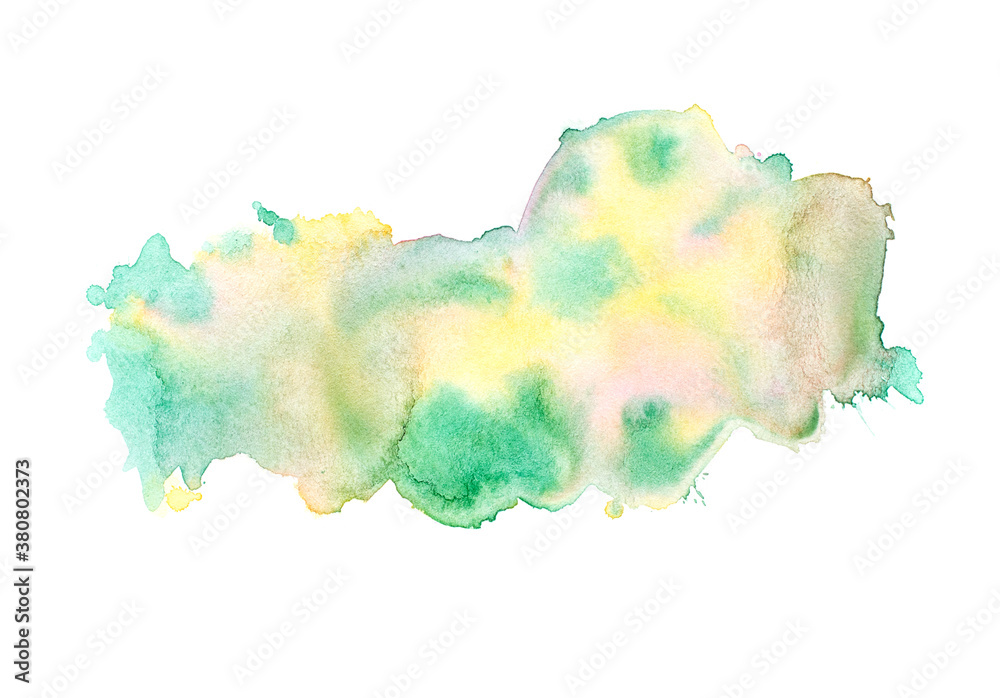 brush of paint watercolor. brush of paint watercolor.