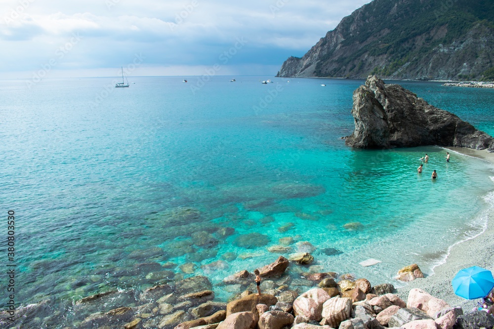 Fototapeta premium Cinque Terre Sea Beach Caribbean 