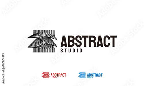 Abstract Studio Logo design. Abstract shape. Vector illustration