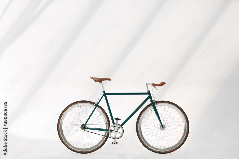 Studio shot of an urban bicycle with white background Studio shot of an urban bicycle with white background