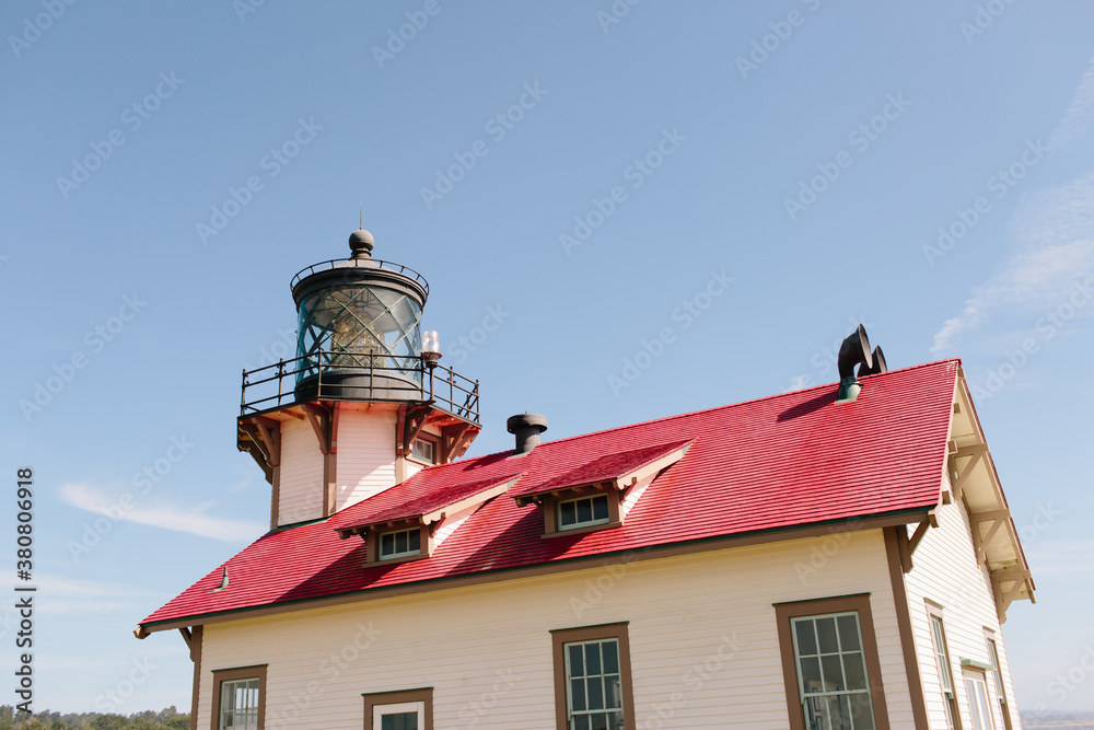 Red and white lighthouse Red and white lighthouse