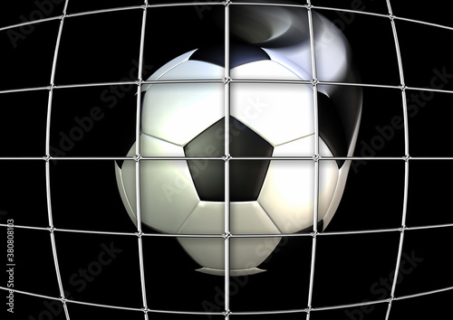 動きがあるサッカーボール