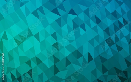 Light BLUE vector abstract polygonal texture. A vague abstract illustration with gradient. Textured pattern for background.