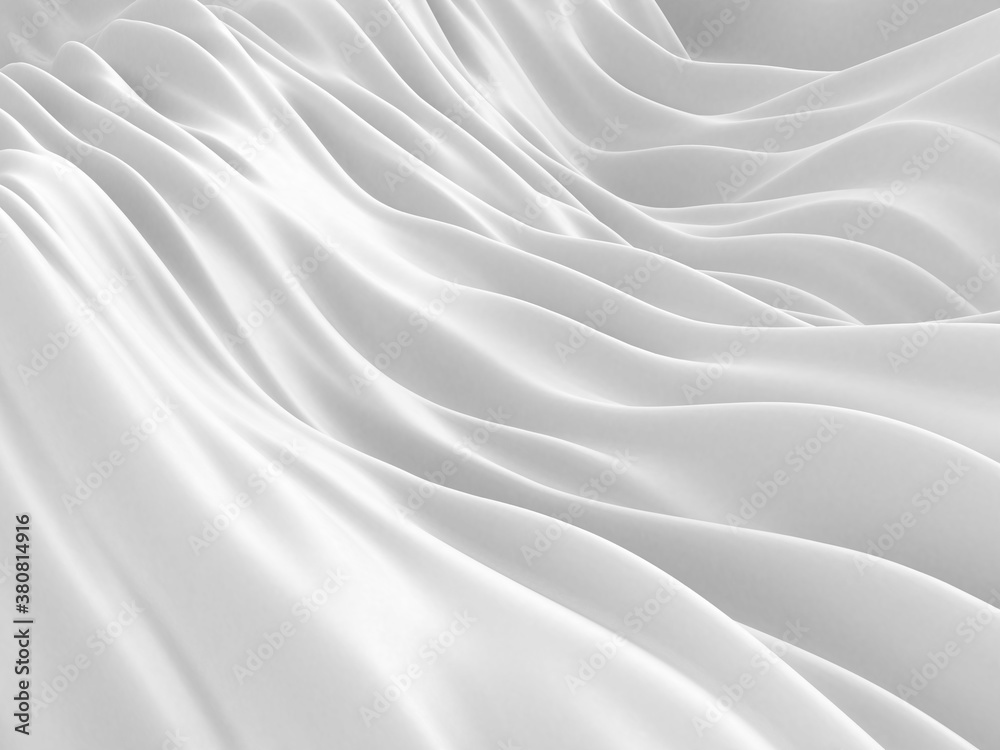 Obraz premium White abstract liquid wavy background