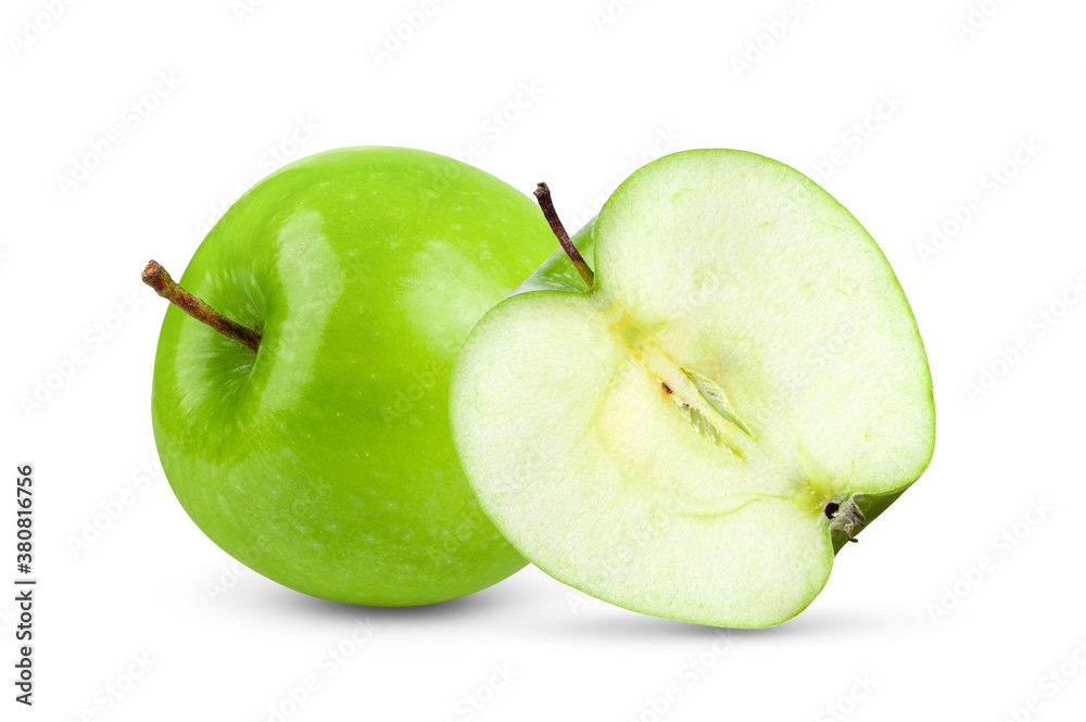 Green apple on white Background Green apple on white Background