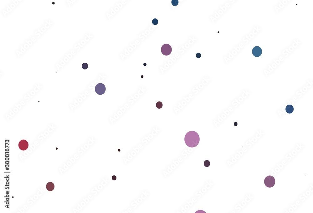 Light Blue, Red vector template with circles.