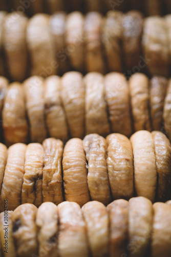 dried figs in closeup. photo