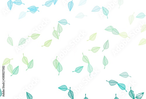 Light Green  Yellow vector sketch texture.